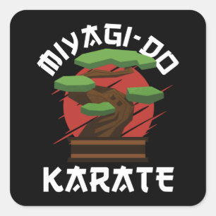 Miyagi-Do Karate Bonsai Tree Gift Square Sticker