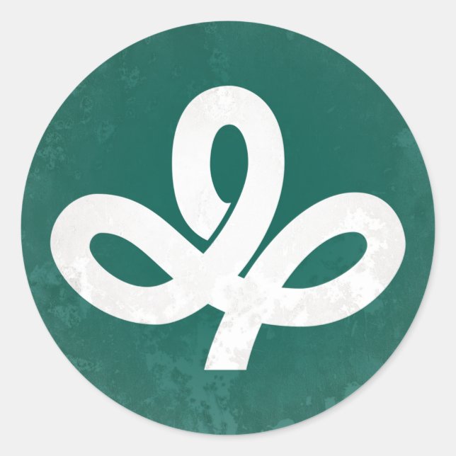 Miyagi prefecture classic round sticker (Front)