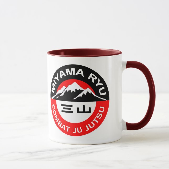 Miyama tasse noire et rouge de Ryu de logo (Droite)