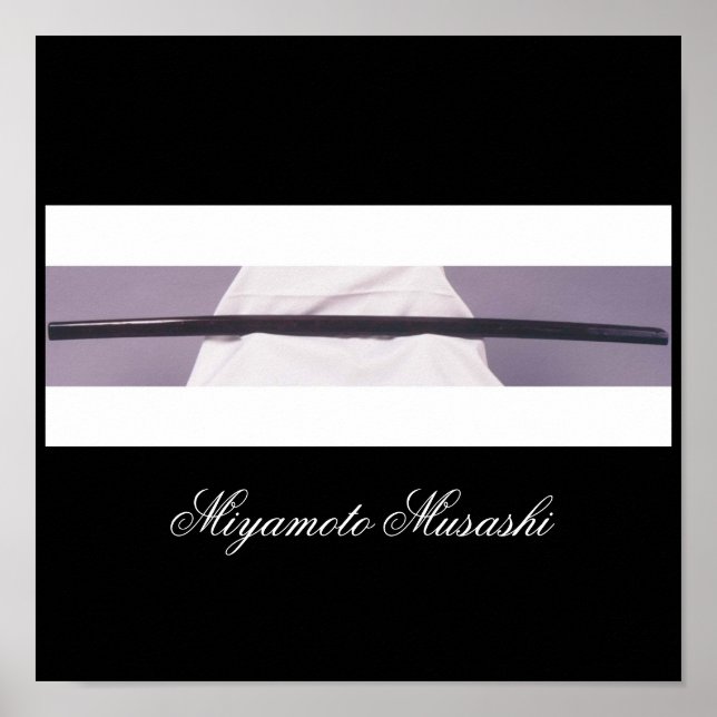 Miyamoto Musashi's Wooden Sword Poster (Front)