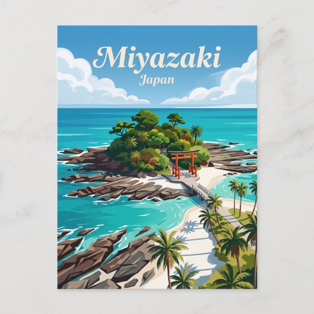 Miyazaki Japan Postcard (Front)