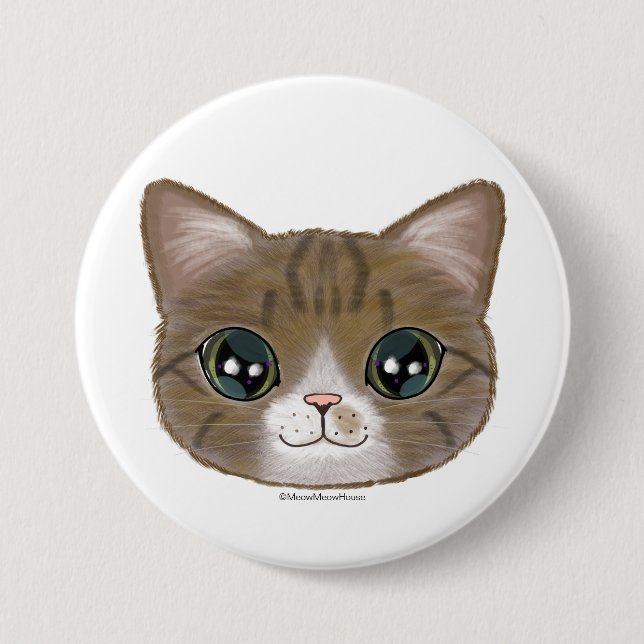 Miyu 3 Inch Round Button (Front)