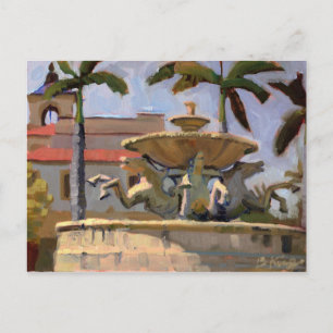 Mizner Memorial Fountain postcard