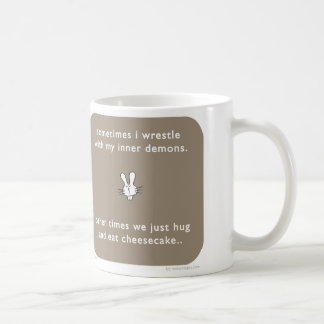 MJ1559 badass bunny cheesecake inner demons Coffee Mug