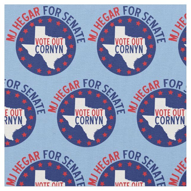 MJ Hegar for Senate Fabric (Close Up)