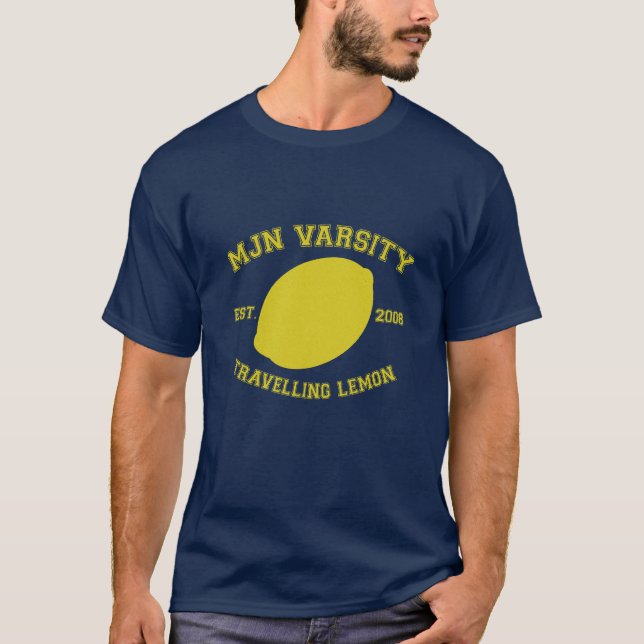 MJN Varsity- Travelling Lemon (Crieff) T-Shirt (Front)
