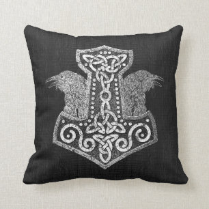 Mjolnir  - the hammer of Thor Throw Pillow