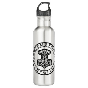 Mjölnir Thor’s Hammer 0033 #USAPatriotGraphics © 710 Ml Water Bottle