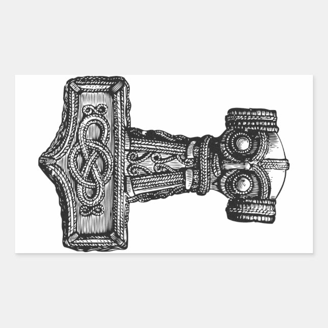 Mjolnir: Thor's Hammer Sticker (Front)