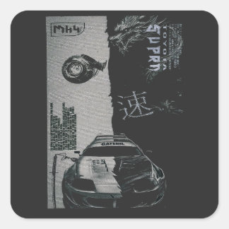MK4 Car Tuning Japan  Square Sticker