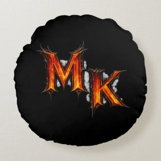 MK Infernal Gothic Emblem Round Pillow