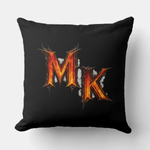 MK Infernal Gothic Emblem Throw Pillow