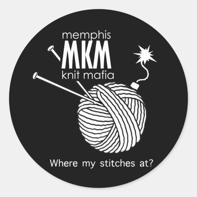 MKM Logo Classic Round Sticker (Front)