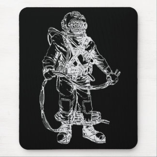 MKV Diver in Black Mouse Pad