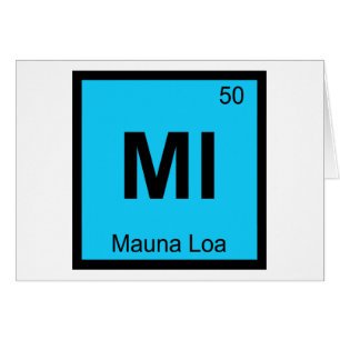 Ml - Mauna Loa Volcano Hawaii Chemistry Symbol