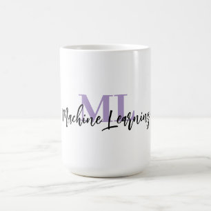 ML White Mug – For Machine Learning Lovers 💜☕