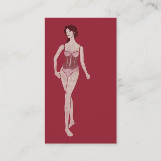 m'lady mannequin business card (Front)