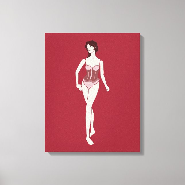 m'lady mannequin canvas print (Front)