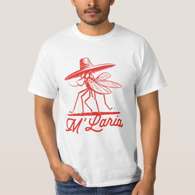 M'LARIA FUNNY MOSQUITO   T-Shirt (Front)