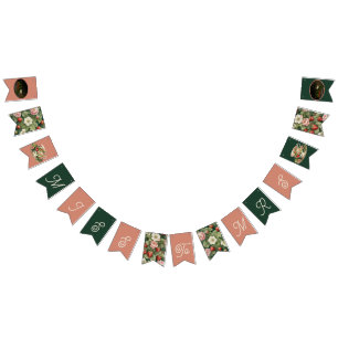 Mlle à Mme Fête des mariées Bannière fraise