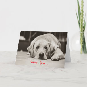 Mlle de chien de Labrador vous carte de voeux