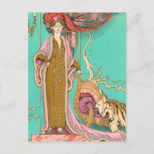 Mlle Marnac by George Barbier Postcard