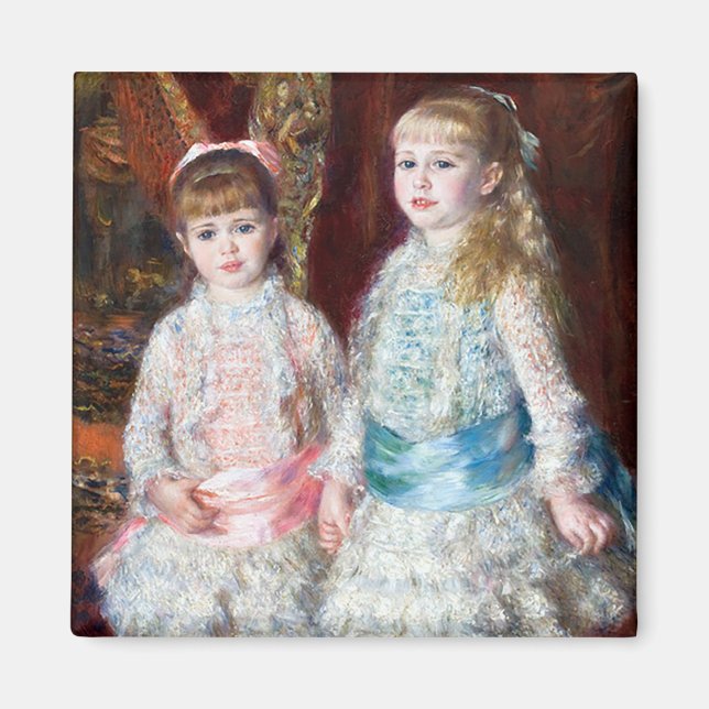 Mlles Cahen d'Anvers by Pierre-Auguste Renoir Magnet (Front)