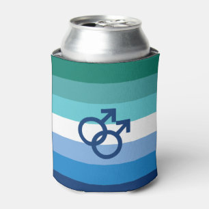 MLM Gay Male Pride Flag Can Cooler