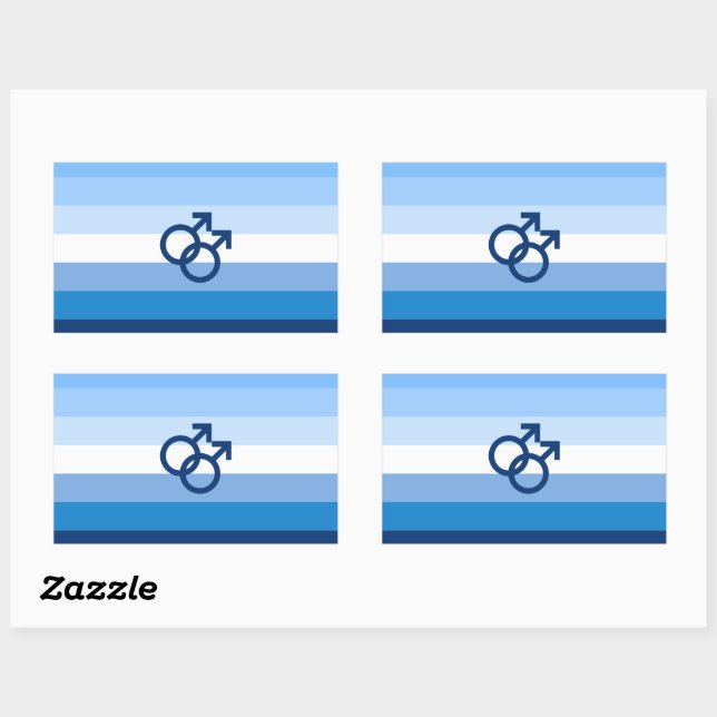 MLM Gay Male Pride Flag Sticker (Sheet)