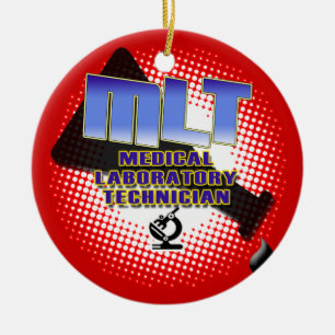 MLT ORNAMENT FLASK MEDICAL LAB TECH CHRISTMAS