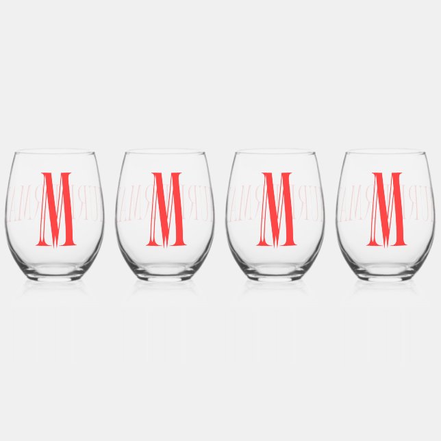 MM Stemless Wine Glass (Front)