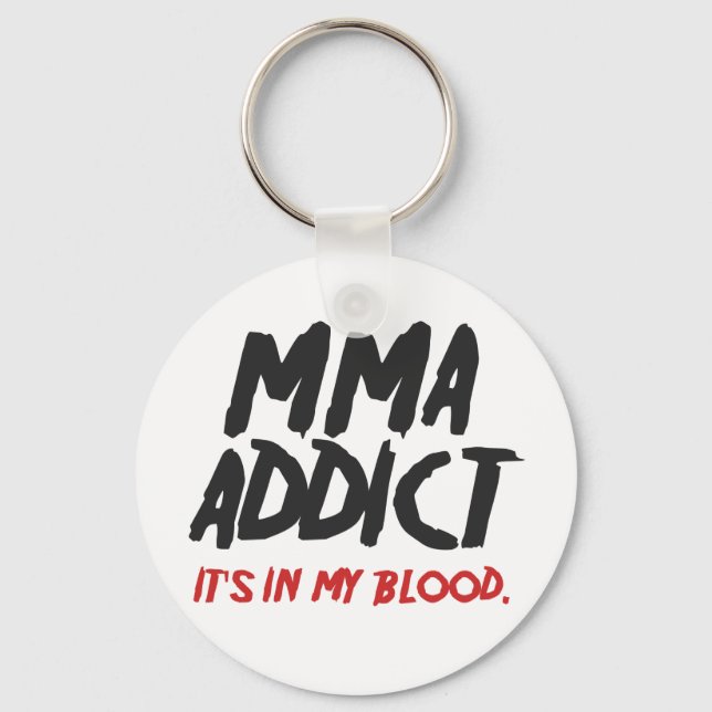 MMA addict Keychain (Front)
