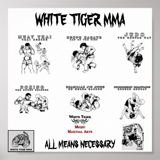 mma all arts2, Logo1_copy-224x172, tiger mma, u... Poster (Front)