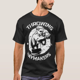 MMA Cage Fighter Throwing Haymakers Mied Martial A T-Shirt