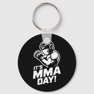MMA Day Mixed Martial Arts Cage Fighting Combat Keychain