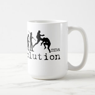 MMA Evolution Chart Flying Knee Mug