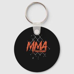 MMA Fight Hard Keychain