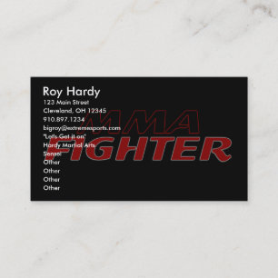 MMA FIGHTER DESIGN 1 BUSINESS CARD