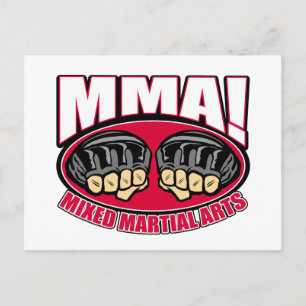 MMA Fists Postcard