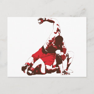 MMA Ground & Pound Postcard