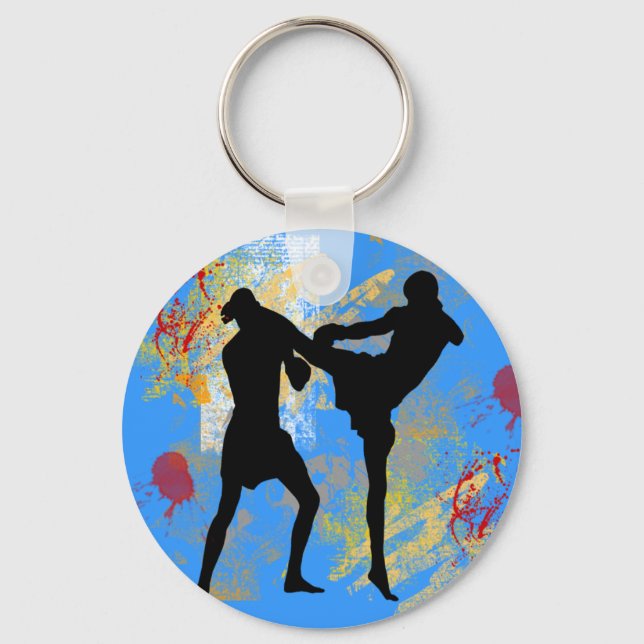 MMA Head Kick Keychain (Front)