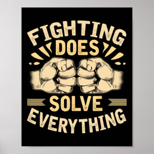 Mma Jiu Jitsu Boxing Boxer Mixed Martial Arts Figh Poster