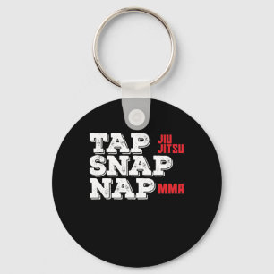 MMA Jiu Jutsu "Tap, Snap, Nap" Keychain