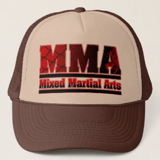 MMA Mixed Martial Arts Chain & Blood Trucker Hat