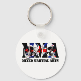 MMA Mixed Martial Arts UK Skulls Keychain