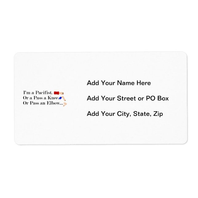 MMA Pacifist Humour Design (Front)