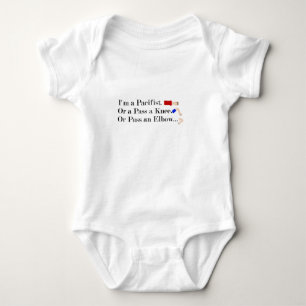 MMA Pacifist Humour Design Baby Bodysuit