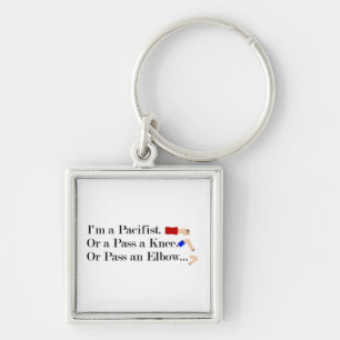 MMA Pacifist Humour Design Keychain
