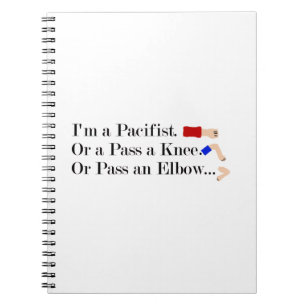MMA Pacifist Humour Design Notebook