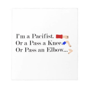 MMA Pacifist Humour Design Notepad